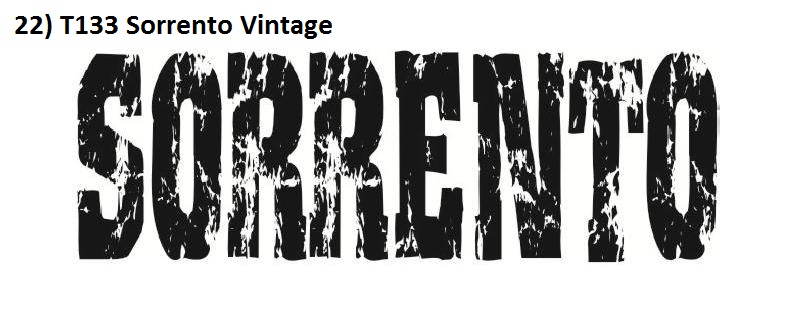 22 T133 Sorrento Vintage
