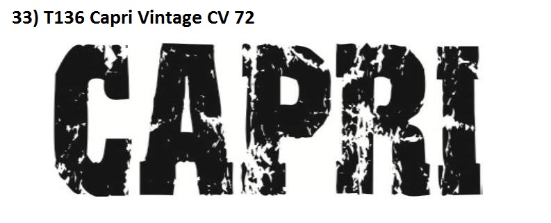 33) T136 Capri Vintage CV 72