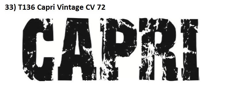 33) T136 Capri Vintage CV 72