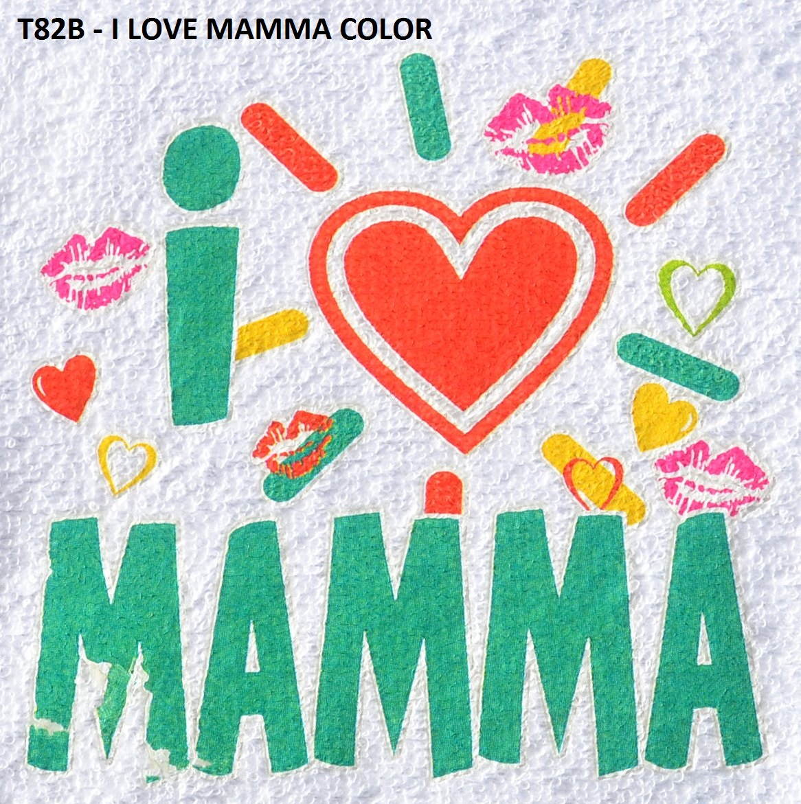 T82B   I LOVE MAMMA COLOR